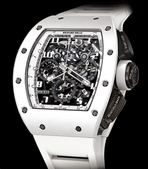 all white richard mille|white Richard Mille watch price.